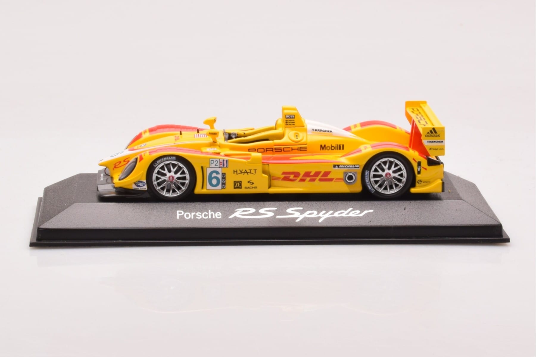 Porsche RS Spyder #6 DHL R. Briscoe / S. Maassen / J-F. Colard ALMS 2007 Minichamps 1:43 WAP02060917 Metal