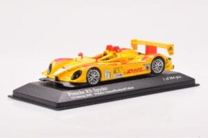 Porsche RS Spyder LMP2 #7 R. Dumas / T. Bernhard / E. Collard Sebring 12 Hours Winners 2008 Minichamps 1:43 400086807 Metal - imaginea 2 din 4
