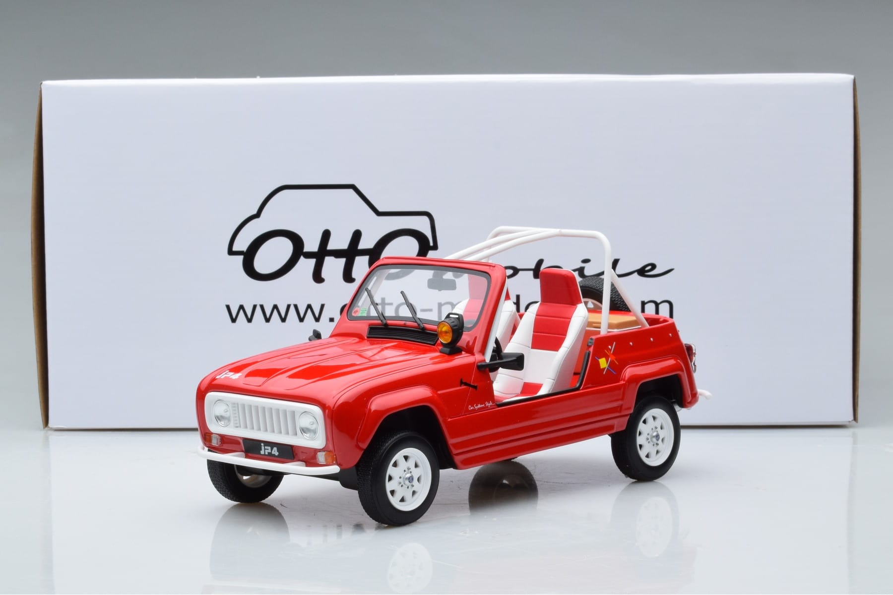 Renault 4L JP4 Roșu Otto 1:18 OT998 Rășină - imaginea 6 din 6