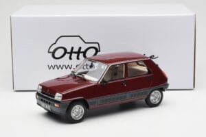 Renault 5 GTL Bordeaux Roșu Otto 1:18 OT1059 Rășină - imaginea 6 din 6