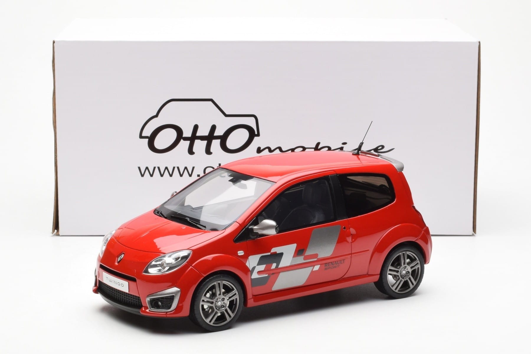 Renault Twingo RS Phase 1 Roșu Otto 1:18 OT446 Rășină - imaginea 6 din 6