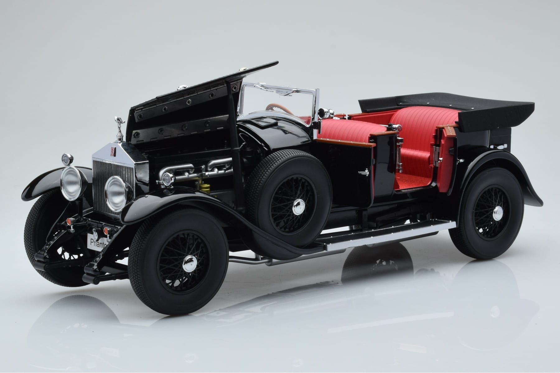 Rolls-Royce Phantom I Cabriolet Negru Kyosho 1:18 08931BK Metal - imaginea 2 din 8