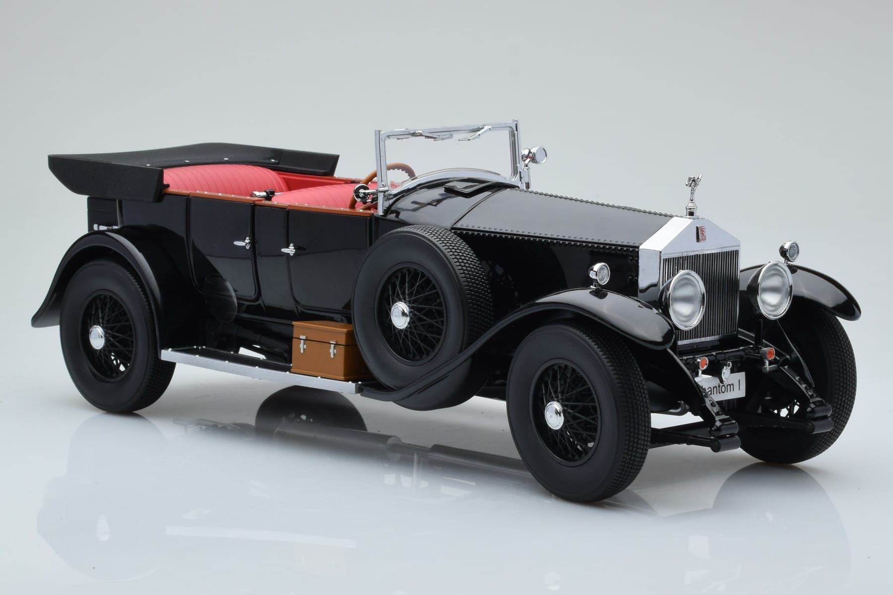Rolls-Royce Phantom I Cabriolet Negru Kyosho 1:18 08931BK Metal - imaginea 6 din 8