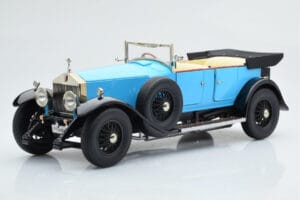 Rolls-Royce Phantom I Cabriolet Albastru Kyosho 1:18 08931LB Metal - imaginea 2 din 9