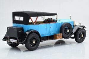 Rolls-Royce Phantom I Cabriolet Albastru Kyosho 1:18 08931LB Metal - imaginea 3 din 9