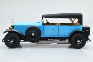 Rolls-Royce Phantom I Cabriolet Albastru Kyosho 1:18 08931LB Metal - imaginea 4 din 9