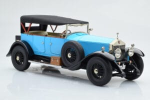 Rolls-Royce Phantom I Cabriolet Albastru Kyosho 1:18 08931LB Metal - imaginea 5 din 9