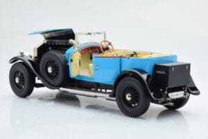 Rolls-Royce Phantom I Cabriolet Albastru Kyosho 1:18 08931LB Metal - imaginea 6 din 9