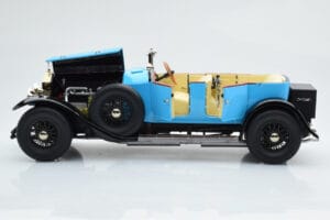 Rolls-Royce Phantom I Cabriolet Albastru Kyosho 1:18 08931LB Metal - imaginea 7 din 9
