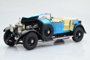 Rolls-Royce Phantom I Cabriolet Albastru Kyosho 1:18 08931LB Metal - imaginea 8 din 9