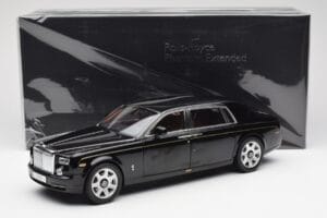 Rolls-Royce Phantom VII EWB Diamond Negru Kyosho 1:18 08841DBK2 Metal - imaginea 8 din 8
