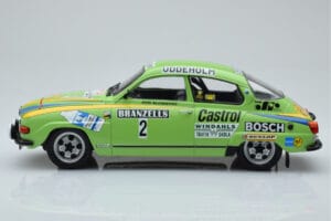 Saab 96 V4 #2 S. Blomqvist / H. Sylvan Rally Sweden 1976 IXO 1:18 18RMC085B Metal - imaginea 3 din 6