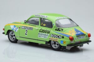 Saab 96 V4 #2 S. Blomqvist / H. Sylvan Rally Sweden 1976 IXO 1:18 18RMC085B Metal - imaginea 5 din 6