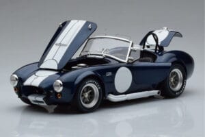 Shelby Cobra 427 S/C Albastru Închis Kyosho 1:18 08048DBL Metal - imaginea 2 din 9