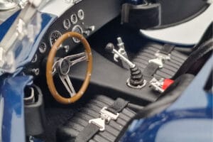 Shelby Cobra 427 S/C Albastru Închis Kyosho 1:18 08048DBL Metal - imaginea 7 din 9