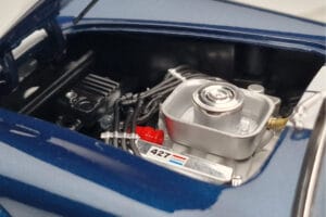 Shelby Cobra 427 S/C Albastru Închis Kyosho 1:18 08048DBL Metal - imaginea 8 din 9