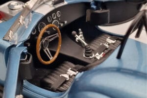 Shelby Cobra 427 S/C Albastru Deschis Kyosho 1:18 08048SBL Metal - imaginea 7 din 9