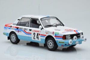 Skoda 130 L Night Version #24 J. Augland Rally Monte Carlo 1987 IXO 1:18 18RMC156 Metal - imaginea 4 din 6