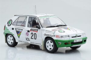Skoda Felicia #20 S. Blomqvist / B. Cederberg Rally RAC Lombard 1995 IXO 1:18 18RMC147 Metal - imaginea 4 din 6