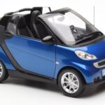 Smart Fortwo 451 Cabrio Albastru & Negru Minichamps 1:18 - image 6 of 8
