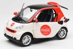 Smart Fortwo 451 Coca-Cola Minichamps 1:18 150036301 Metal - imaginea 2 din 8