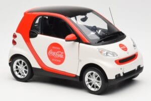 Smart Fortwo 451 Coca-Cola Minichamps 1:18 150036301 Metal - imaginea 6 din 8