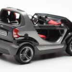 Smart Fortwo Crossblade Cabriolet Argintiu Negru Kyosho 1:18 - image 2 of 6