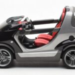 Smart Fortwo Crossblade Cabriolet Argintiu Negru Kyosho 1:18 - image 3 of 6