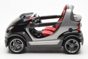 Smart Fortwo Crossblade Cabriolet Argintiu Negru Kyosho 1:18 13440 Metal - imaginea 3 din 6