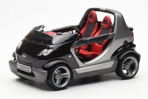 Smart Fortwo Crossblade Cabriolet Argintiu Negru Kyosho 1:18