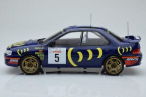 Subaru Impreza 555 #5 C. Sainz / L. Moya Tour de Corse 1995 IXO 1:18 18RMC063A Metal - imaginea 3 din 6