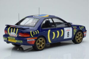 Subaru Impreza 555 #6 P. Liatti / C. Cassina Tour de Corse 1995 IXO 1:18 18RMC063C Metal - imaginea 2 din 6