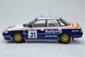 Subaru Legacy RS #21 C. McRae / D. Ringer RAC Rally 1991 IXO 1:18 18RMC080B Metal - imaginea 3 din 6