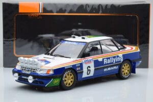 Subaru Legacy RS Night Version #6 M. Alen / I. Kivimaki RAC Rally 1991 IXO 1:18 18RMC080A Metal - imaginea 6 din 6