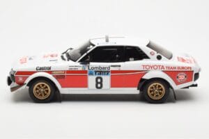 Toyota Celica 2000 GT RA21 #8 H. Mikkola / A. Hertz Lombard RAC Rally 1977 Otto 1:18 OT1044 Rășină - imaginea 3 din 6