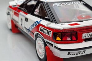 Toyota Celica GT-Four ST165 #2 C. Sainz / L. Moya Winner Rally Monte Carlo 1991 Kyosho 1:18 08961B Metal - imaginea 9 din 12
