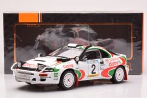 Toyota Celica Turbo 4WD ST185 #2 M. Alén / I. Kivimäki Safari Rally 1993 IXO 1:18 18RMC150B Metal - imaginea 6 din 6