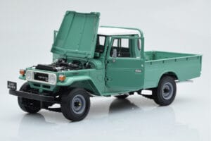 Toyota Land Cruiser 40 4x4 Pickup Verde Kyosho 1:18 08958FG Metal - imaginea 2 din 8