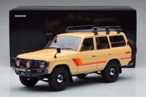 Toyota Land Cruiser 60 Bej Cu Piese Opționale Kyosho 1:18 08956XBE Metal - imaginea 12 din 12