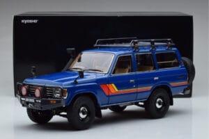 Toyota Land Cruiser 60 Albastru Cu Piese Opționale Kyosho 1:18 08956XBL Metal - imaginea 11 din 11