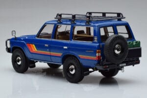 Toyota Land Cruiser 60 Albastru Cu Piese Opționale Kyosho 1:18 08956XBL Metal - imaginea 6 din 11