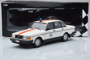 Volvo 240 GL Poliție Belgia Minichamps 1:18 155171492 Metal - imaginea 6 din 6