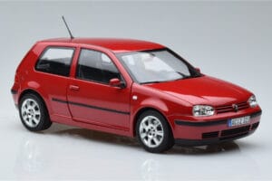Volkswagen Golf Mk4 Roșu Norev 1:18 188573 Metal - imaginea 5 din 7