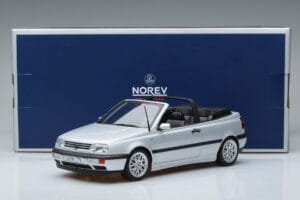 Volkswagen Golf Mk3 Cabriolet Argintiu Norev 1:18 188468 Metal - imaginea 6 din 6