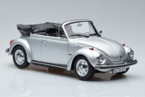 Volkswagen Beetle 1303 Cabriolet Argintiu Norev 1:18 188530 Metal - imaginea 4 din 6