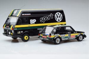 Volkswagen LT35 + Golf 1 GTI Group 2 Black Otto 1:18 OT353 Rășină - imaginea 2 din 6