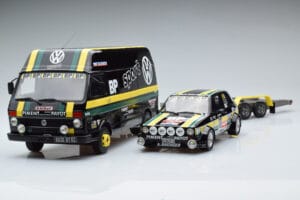 Volkswagen LT35 + Golf 1 GTI Group 2 Black Otto 1:18 OT353 Rășină - imaginea 3 din 6