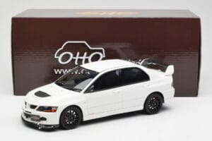 Mitsubishi Lancer Evo VIII MR FQ-400 Alb Otto 1:18 OT777 Rășină - imaginea 6 din 6