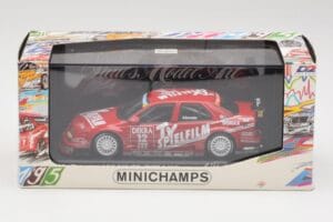 Alfa Romeo 155 V6 #12 M. Alboreto DTM 1995 Minichamps 1:43 430950312 Metal - imaginea 4 din 4