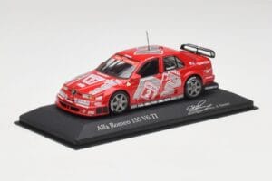 Alfa Romeo 155 V6 TI #2 Team Alfa Corse A. Nannini DTM 1994 Minichamps 1:43 430940202 Metal - imaginea 2 din 4